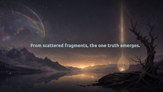 Zen Music cover for From scattered fragments, the one truth emerges.