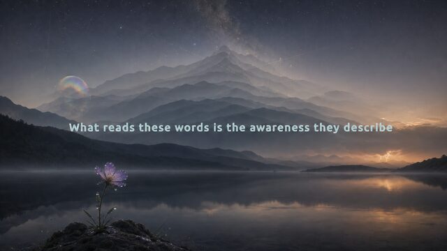 Zen Music cover for What reads these words is the awareness they describe