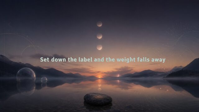 Zen Music cover for Set down the label and the weight falls away