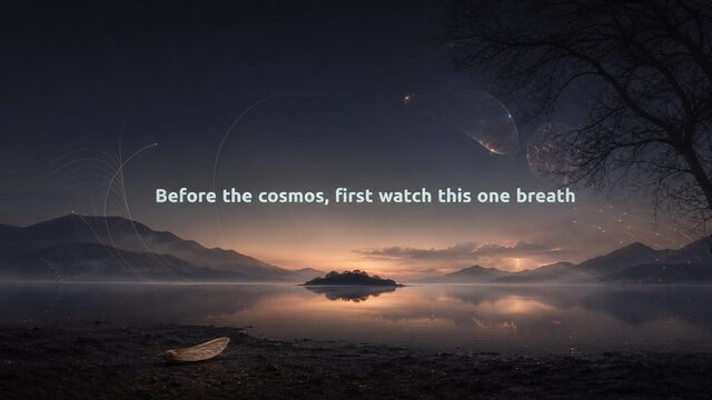 Zen Music cover for Before the cosmos, first watch this one breath