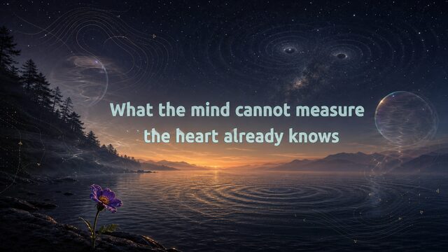 Zen Music cover for What the mind cannot measure the heart already knows