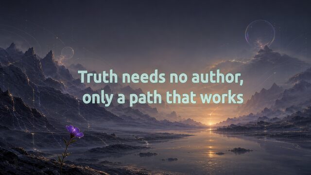 Zen Music cover for Truth needs no author, only a path that works