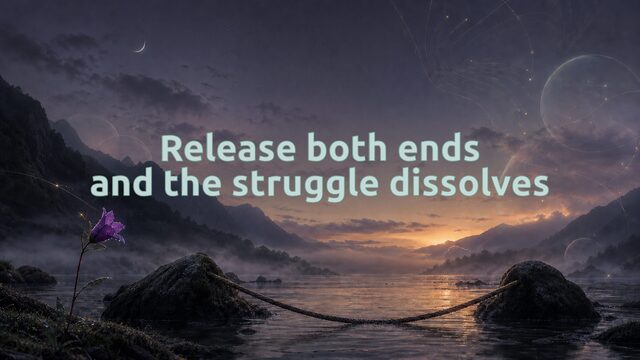 Zen Music cover for Release both ends and the struggle dissolves