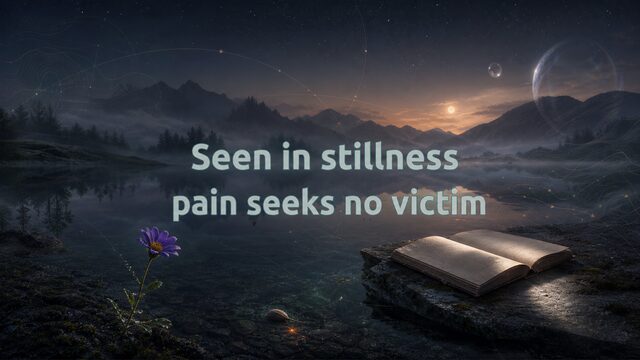 Zen Music cover for Seen in stillness pain seeks no victim