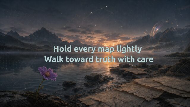Zen Music cover for Hold every map lightly Walk toward truth with care