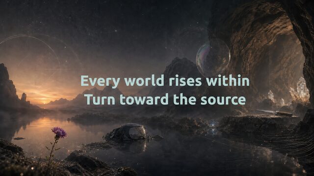 Zen Music cover for Every world rises within Turn toward the source