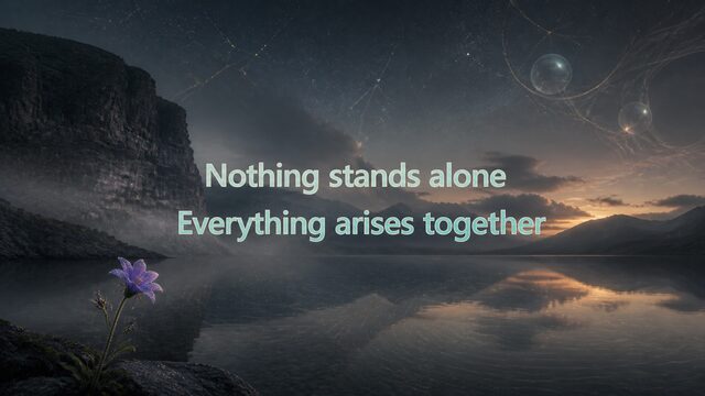 Zen Music cover for Nothing stands alone Everything arises together