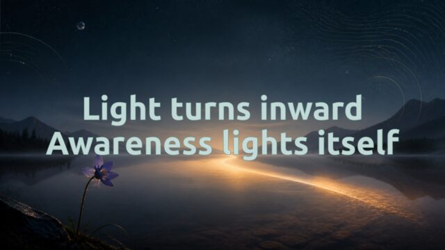 Zen Music cover for Light turns inward Awareness lights itself