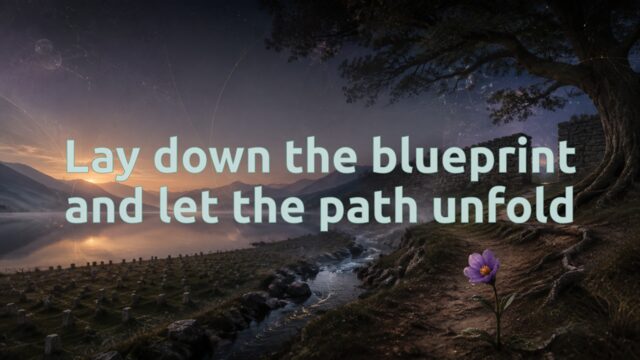 Zen Music cover for Lay down the blueprint and let the path unfold