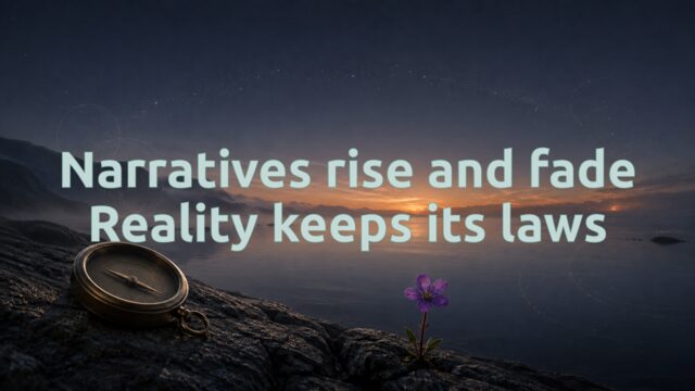 Zen Music cover for Narratives rise and fade Reality keeps its laws
