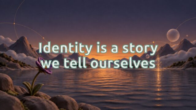 Zen Music cover for Identity is a story we tell ourselves