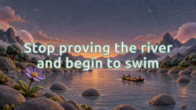 Zen Music cover for Stop proving the river and begin to swim