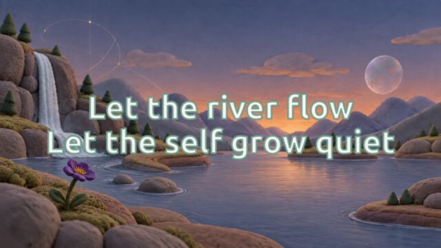 Zen Music cover for Let the river flow Let the self grow quiet