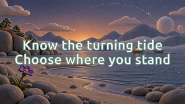 Zen Music cover for Know the turning tide Choose where you stand