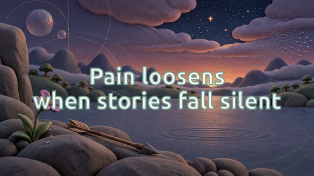 Zen Music cover for Pain loosens when stories fall silent