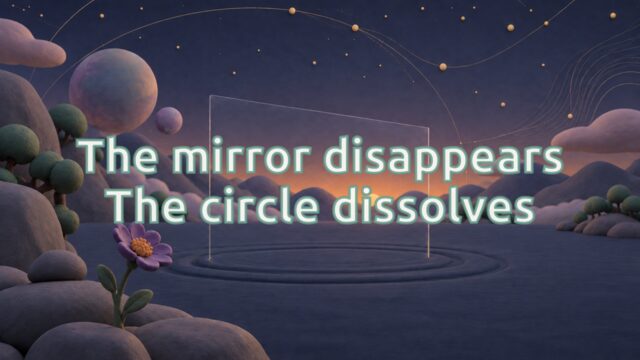 Zen Music cover for The mirror disappears The circle dissolves