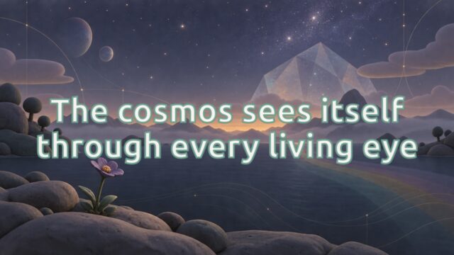 Zen Music cover for The cosmos sees itself through every living eye