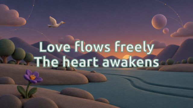 Zen Music cover for Love flows freely The heart awakens