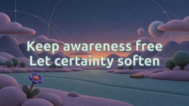 Zen Music cover for Keep awareness free Let certainty soften